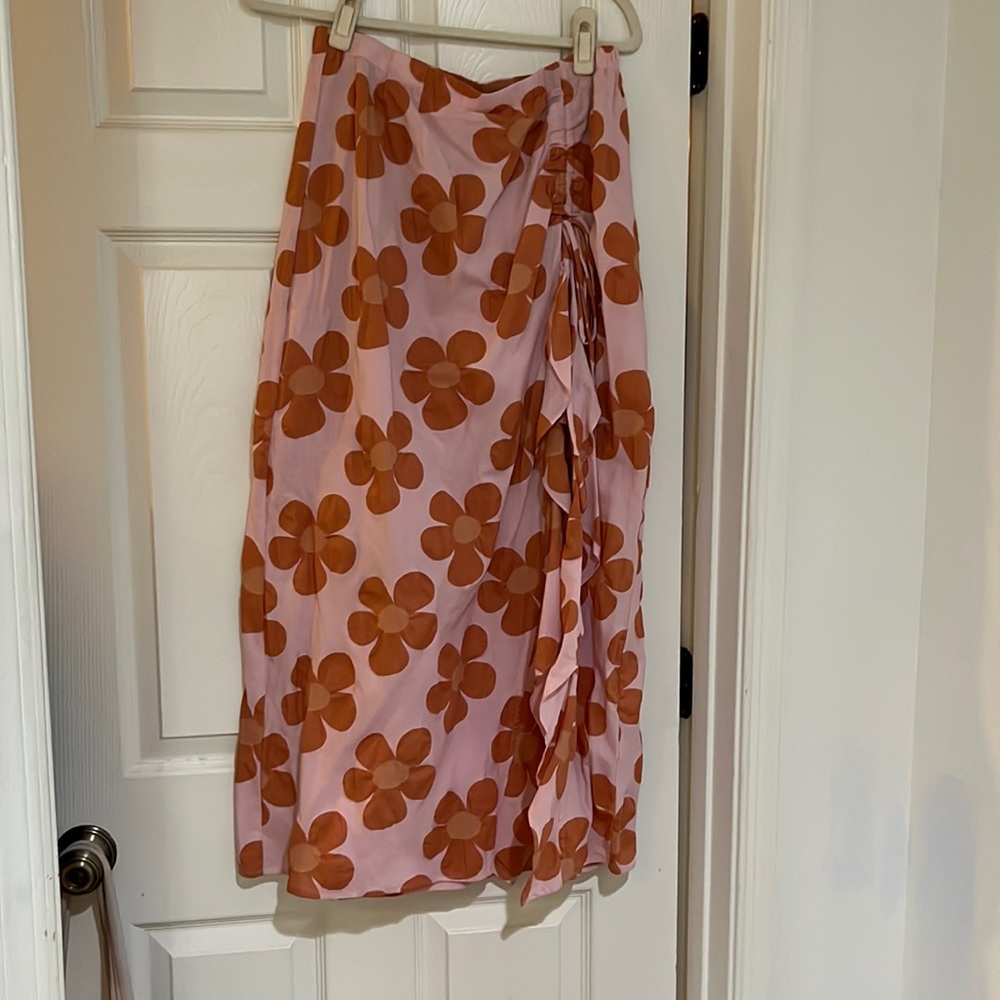 Juniper Blue Floral Skirt | Never Worn Size L